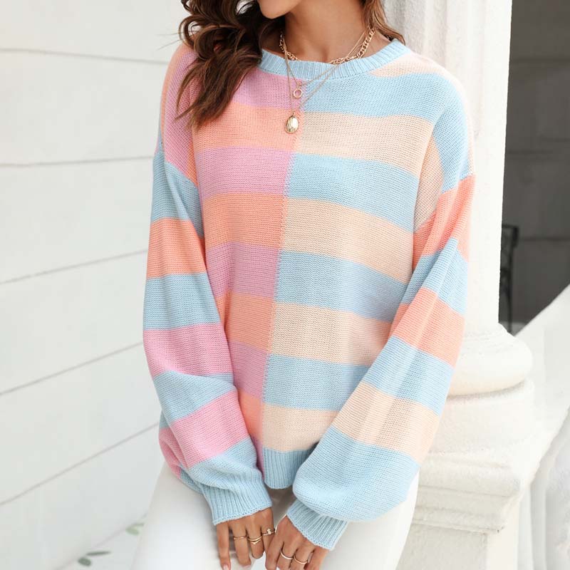 WW | Gestreifter Strickpullover für Stilvolle Outfits