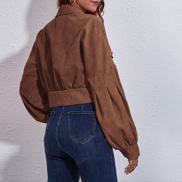 WW | Damen Blouson Jacke Breite Ärmel Design