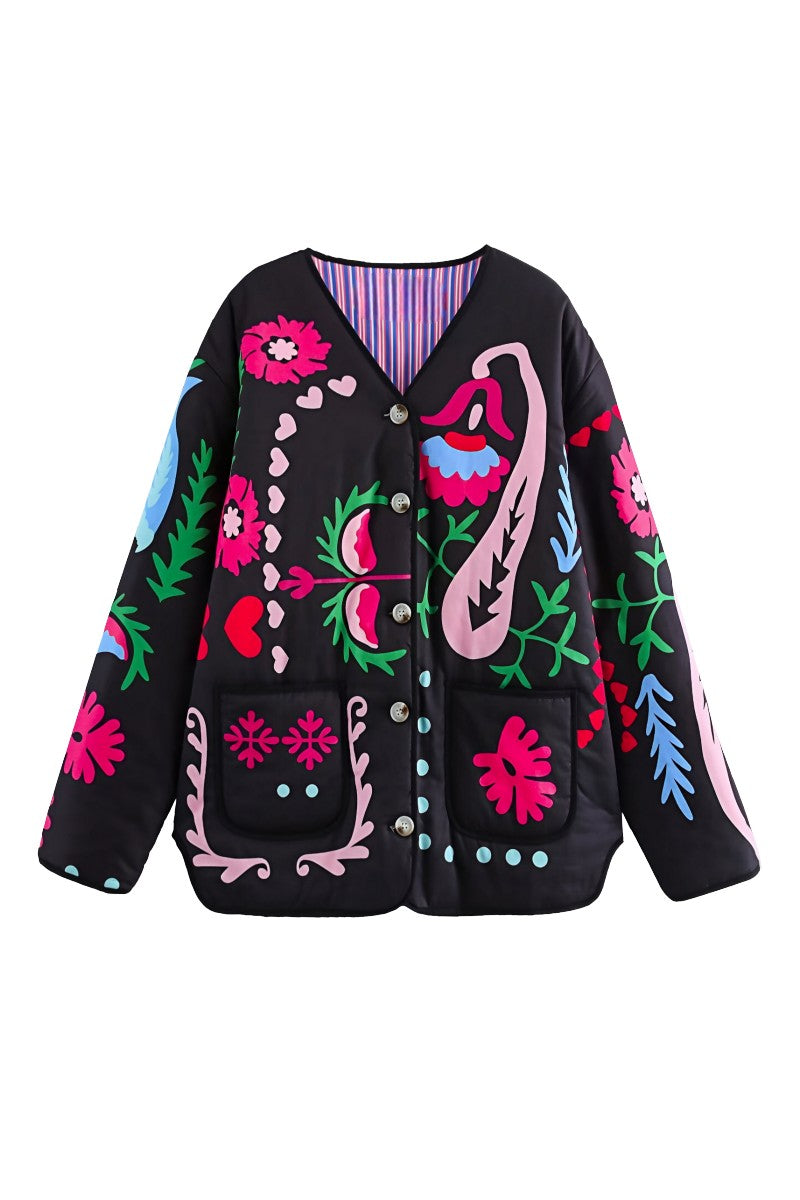 WW | Floral Print Pocket Jacket