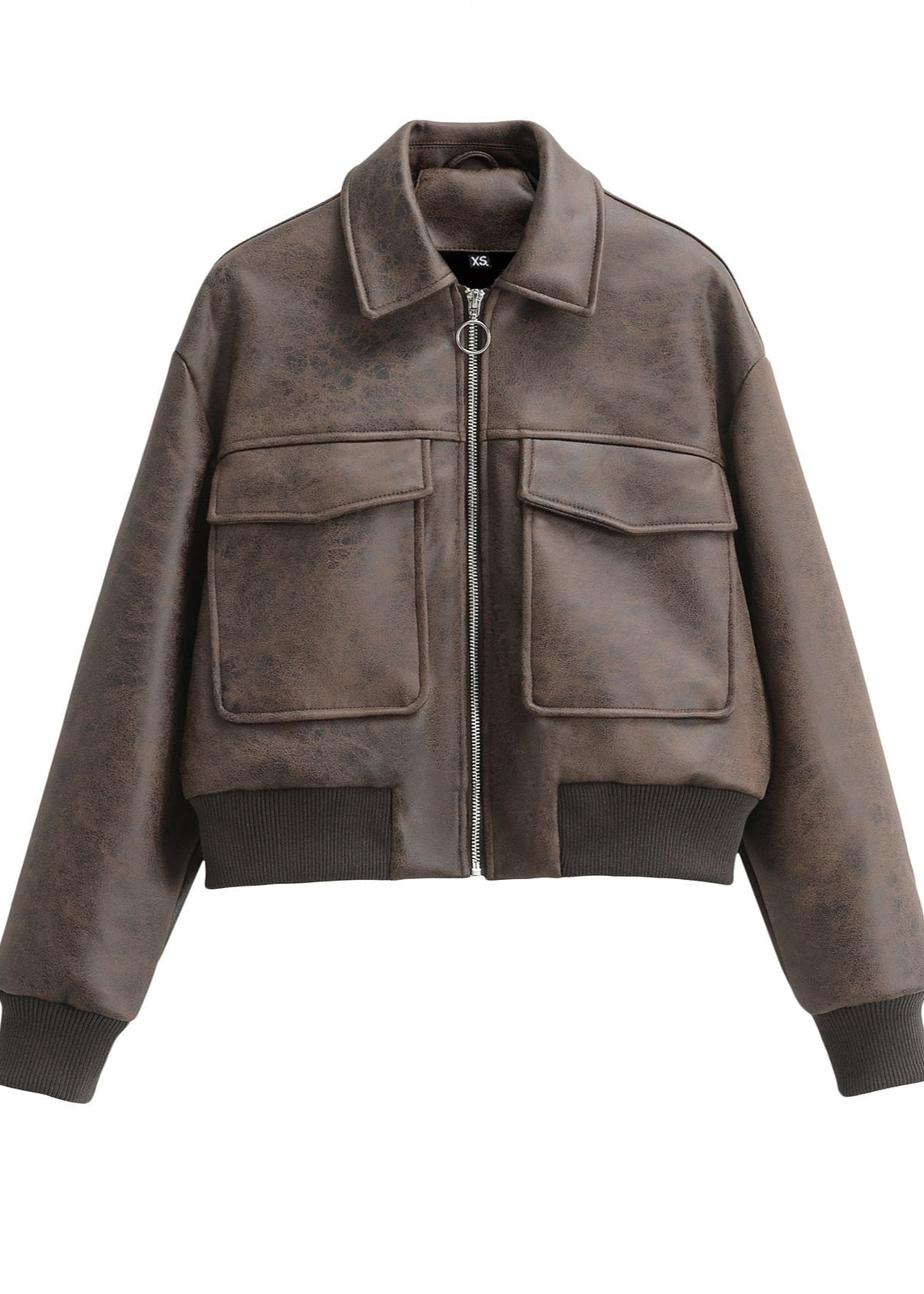 WW | Vintage Kunstleder Bomberjacke