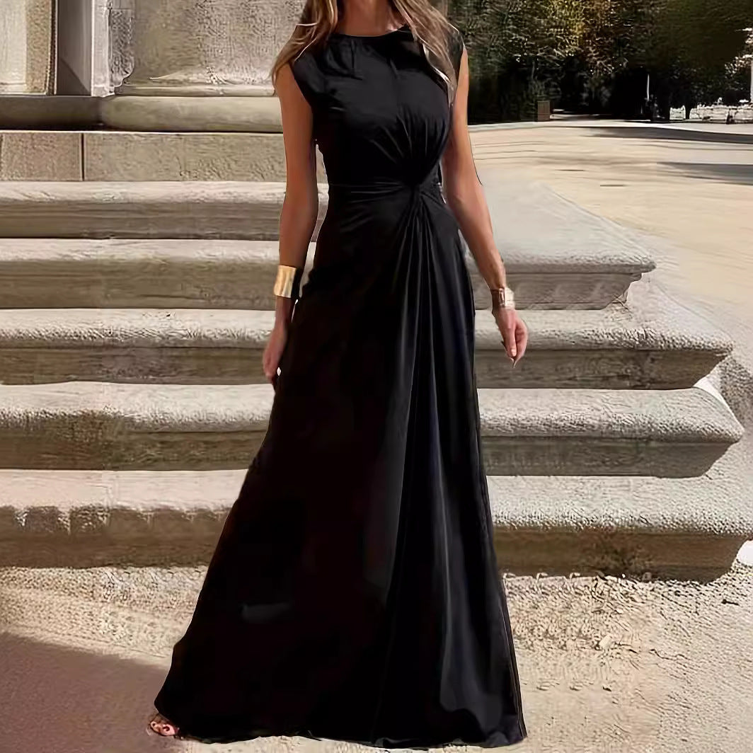Damen Maxikleid mit elegantem Wickeldesign und figurschmeichelndem Schnitt WW