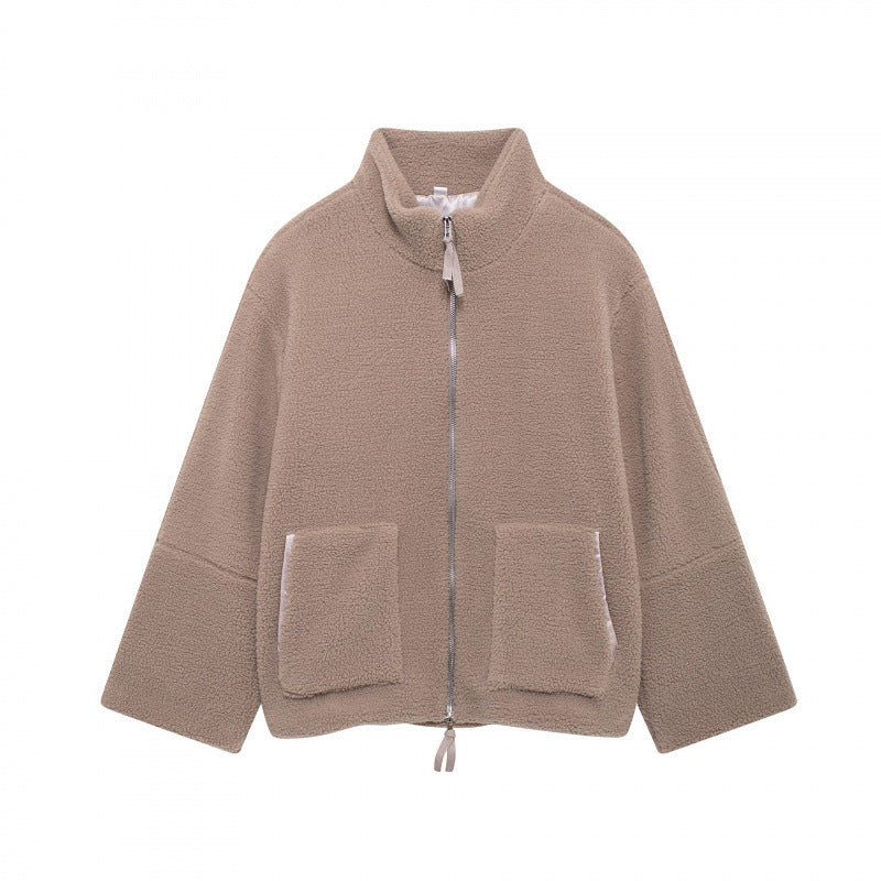 Damen Flauschige Teddyjacke WW
