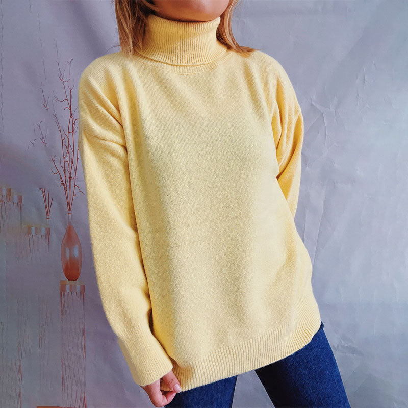 WW | Weicher Pullover Aus Einfarbigem Strick