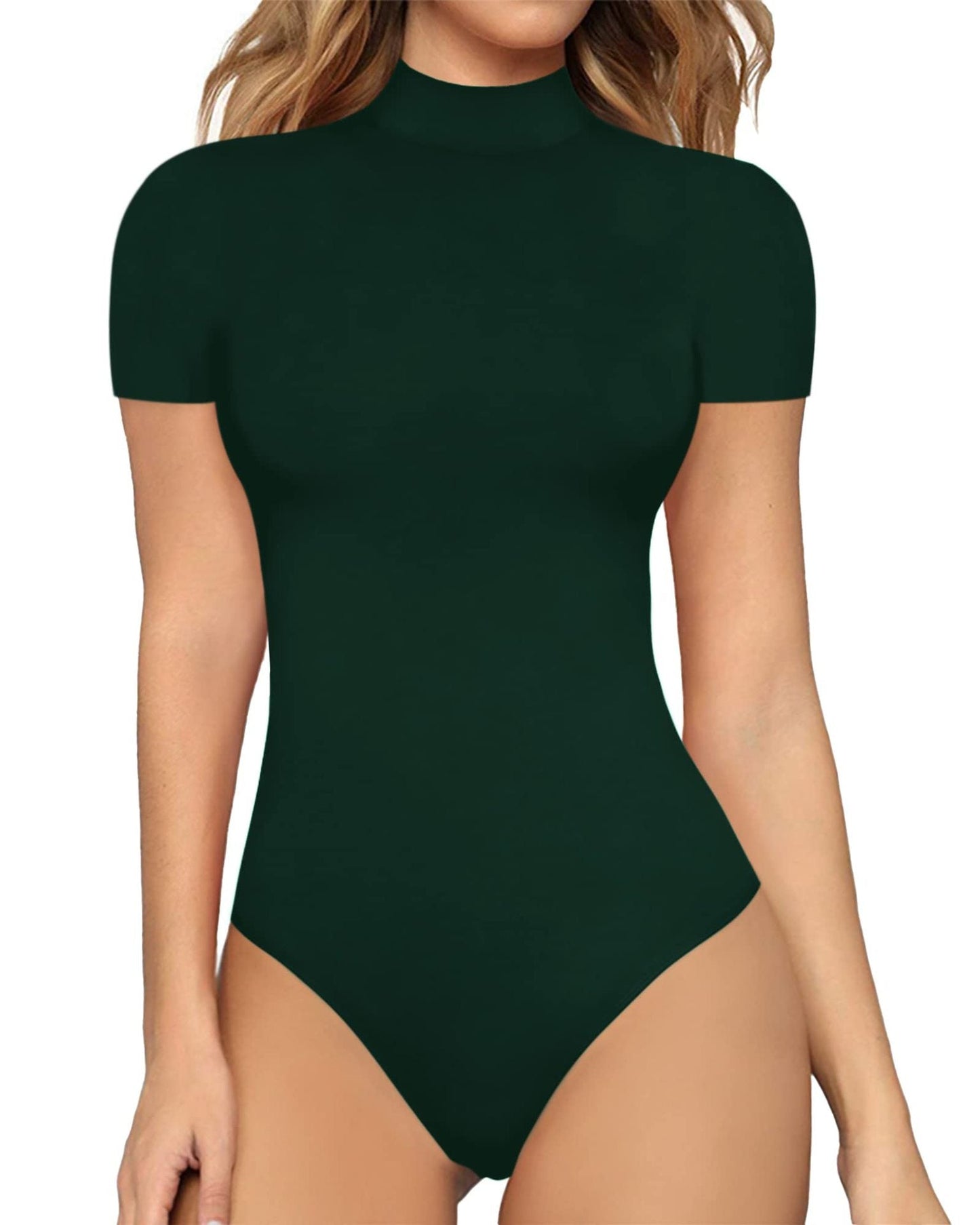 Damen Body mit hohem Kragen und Kurzarm WW
