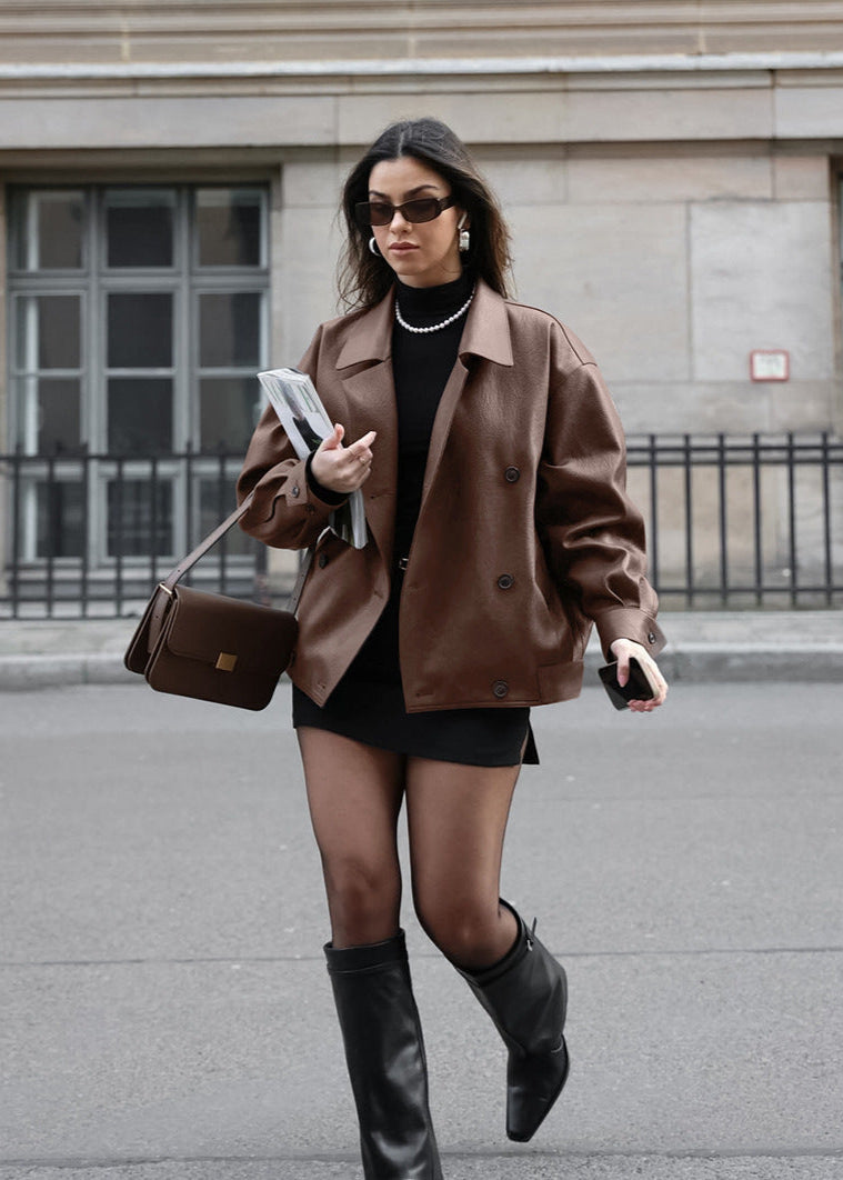 WW | Übergroße Doppelt breasted Jacke