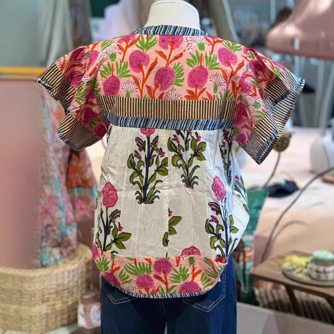 Idoia™ | Bluse mit floraler Stickerei