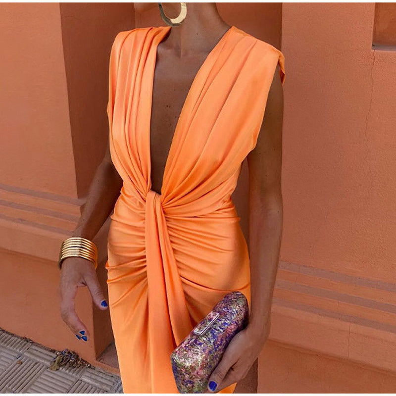 Crocetta™ | Elegant Dress with Cut-out