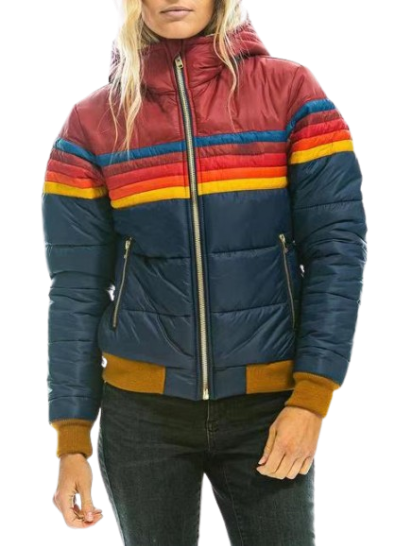 WW | Hooded Retro Stripe Jacket