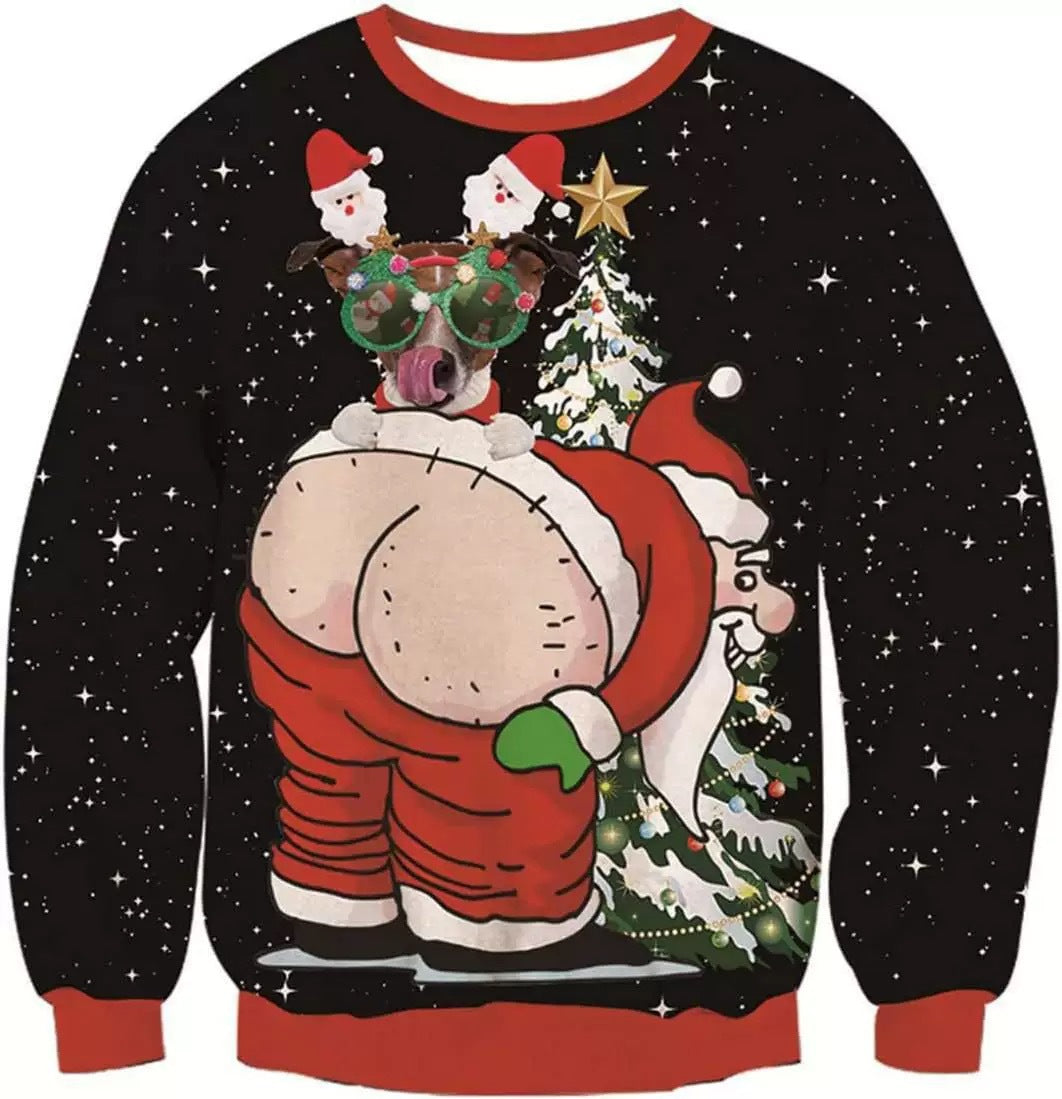 WW | Funny Dino Christmas Jumper - Women