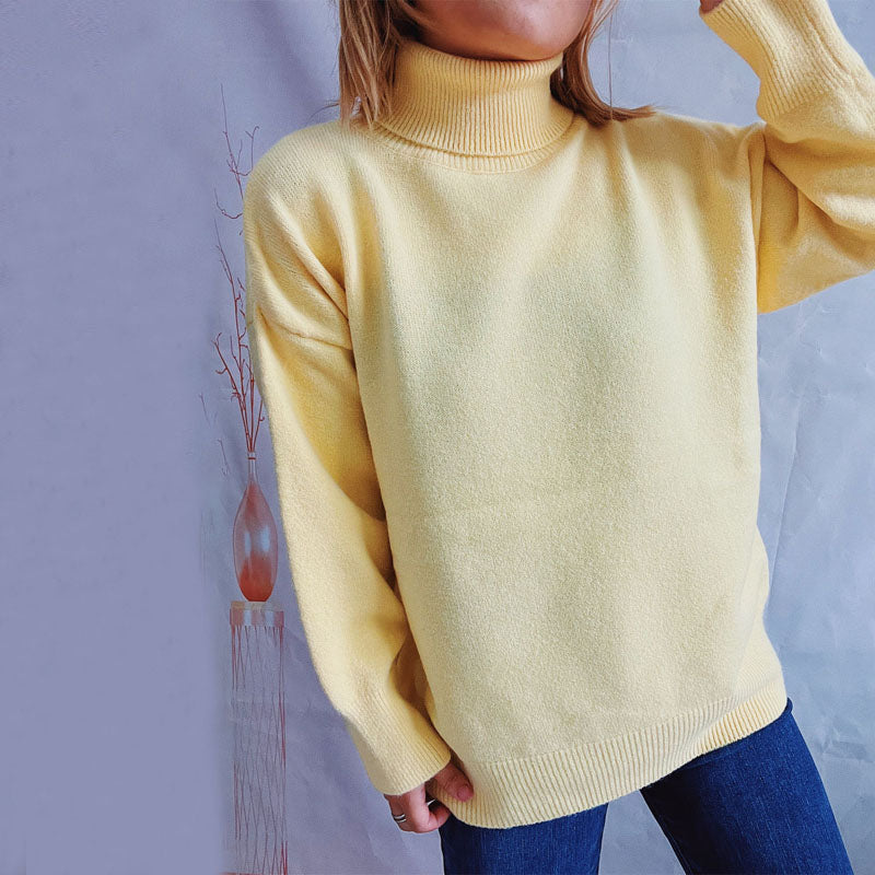WW | Weicher Pullover Aus Einfarbigem Strick