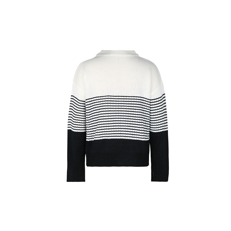 WW | Gestreifter Strickpullover mit Elegantem Design