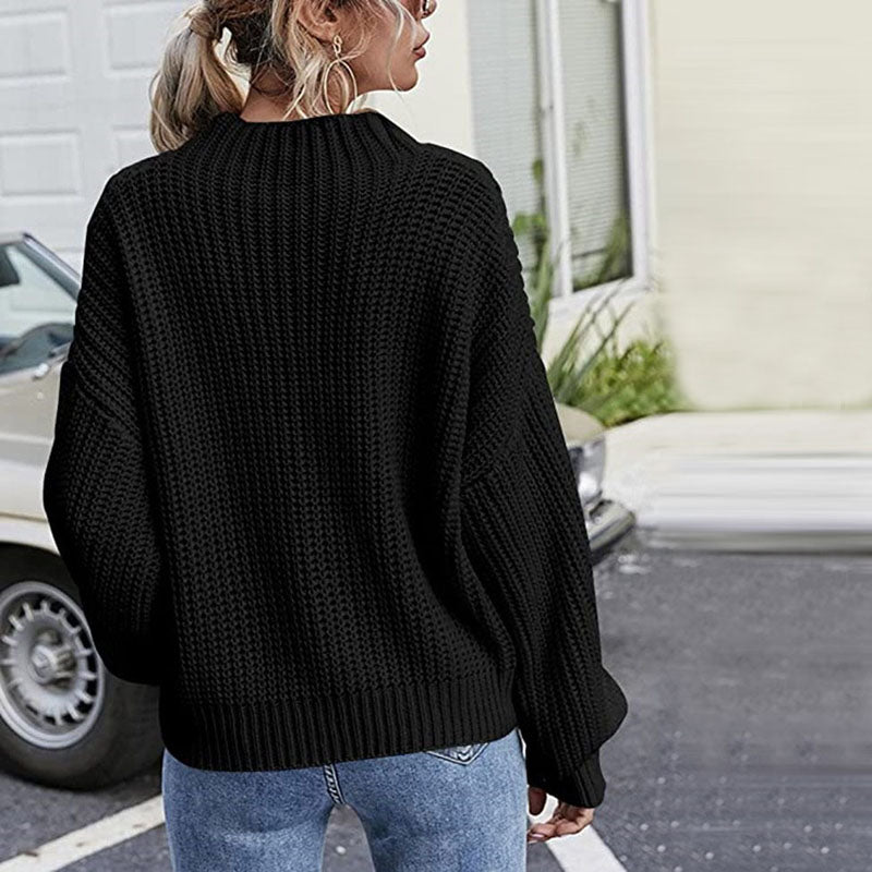 WW | Stylischer Pullover Aus Gedrehtem Strick für Damen