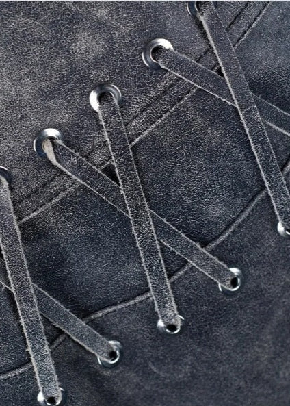 WW | Edge - Abgenutzte Schnür-Bikerjacke