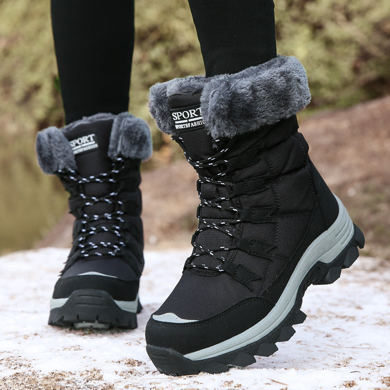 Damen Isolierte Winterstiefel mit rutschfester Sohlenkonstruktion und kuscheligem Innenfutter WW