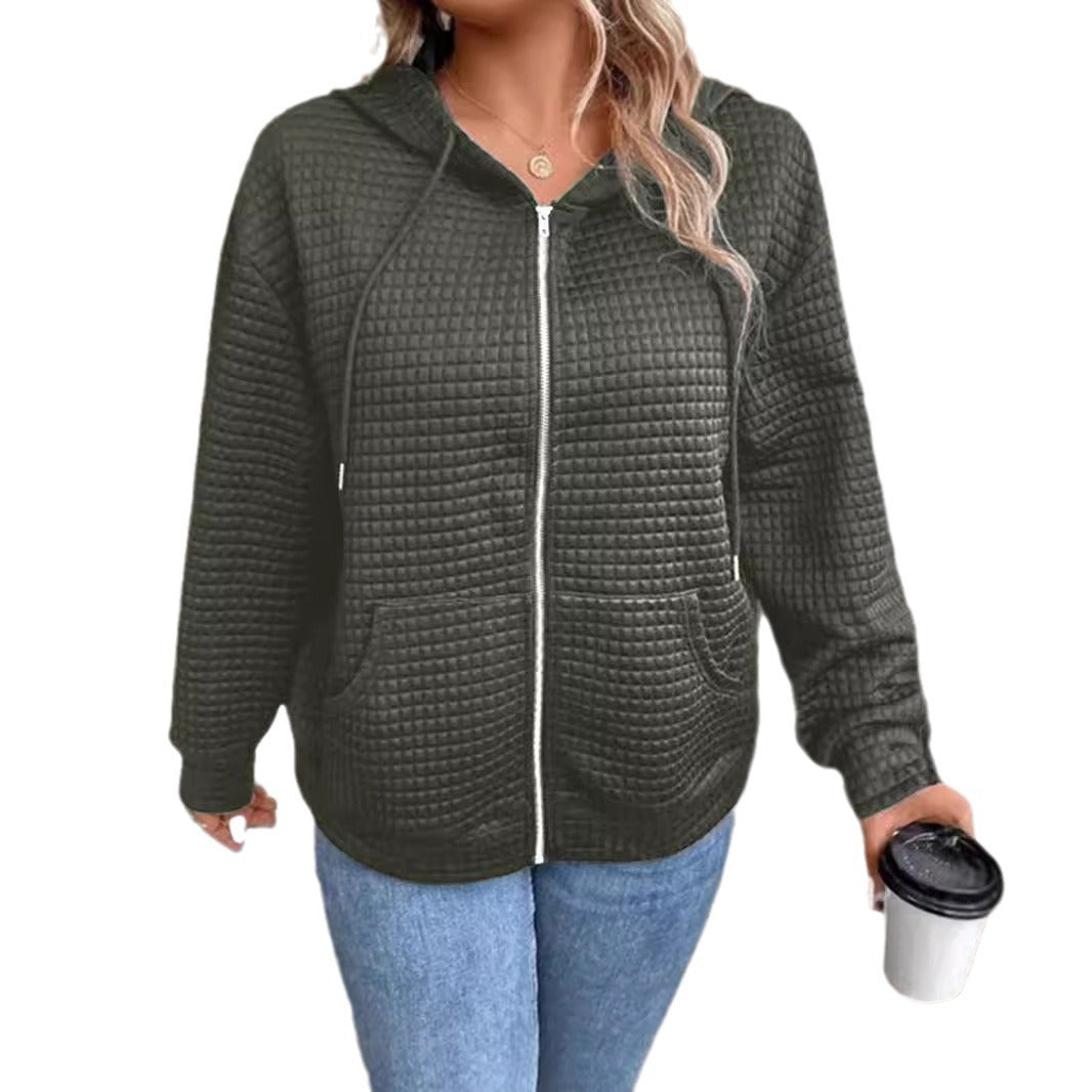 Damen Kapuzenjacke aus strukturiertem Material WW