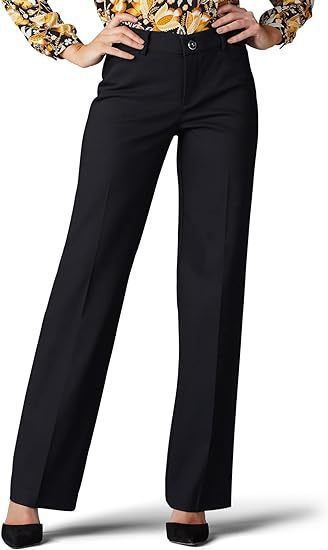 Damen elegante und bequeme lange Hose im klassischen Schnitt WW