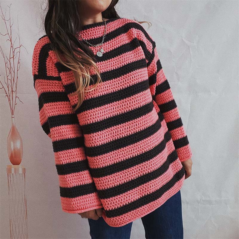 WW | Gestreifter Strickpullover mit Modernem Stil