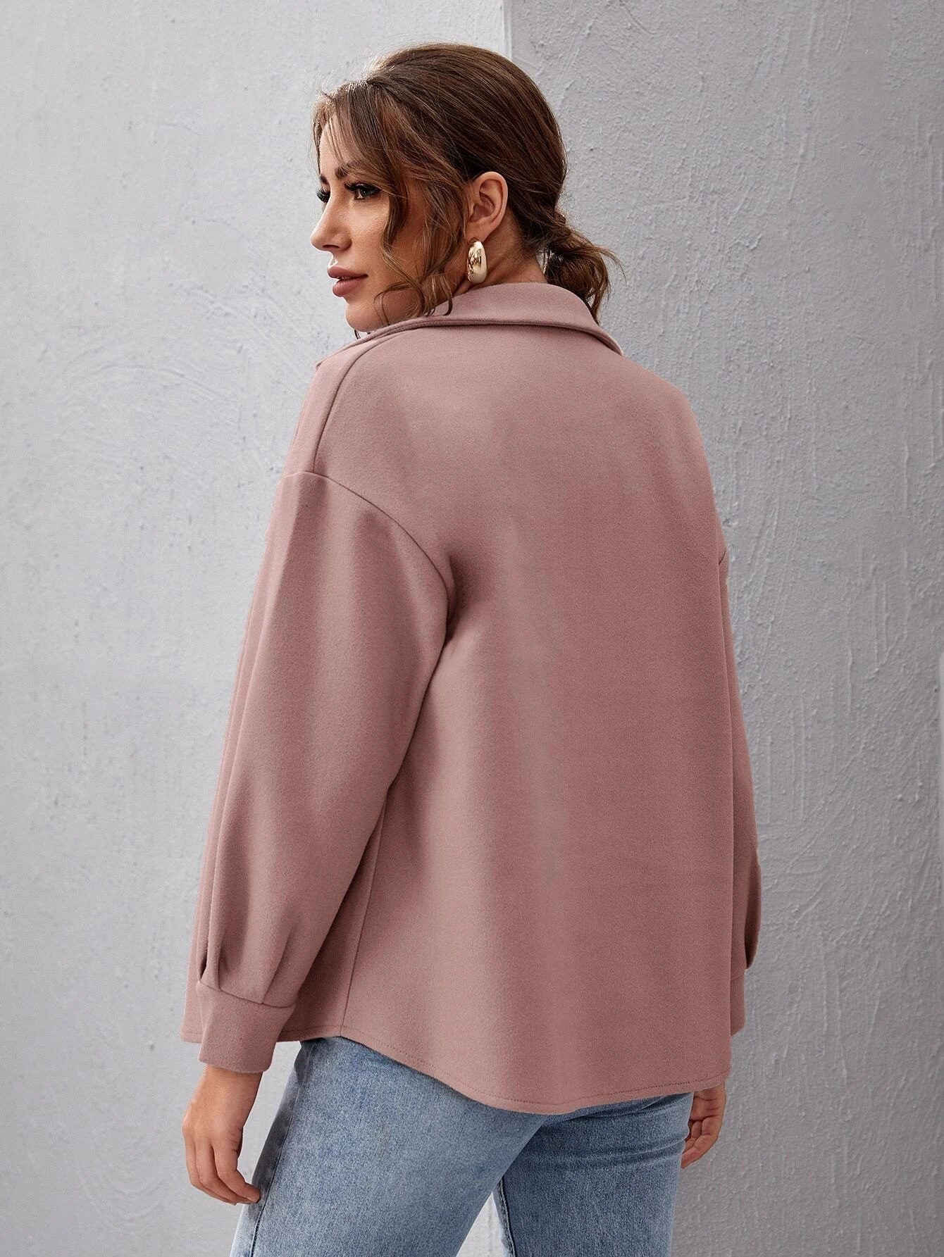 WW | Wollmischjacke - Leicht & Warm - Weicher Wollmischstoff - Alltäglicher Herbststil