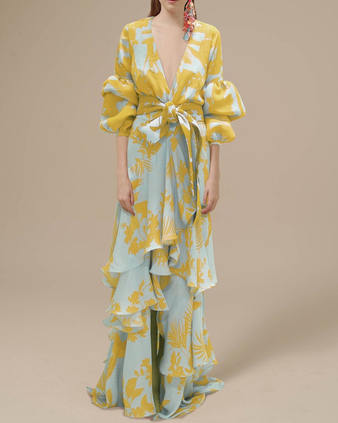 WW | Bedrucktes Chiffon Festtagskleid