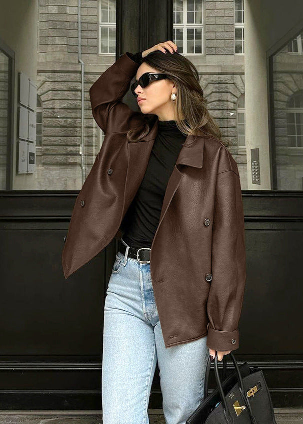 WW | Übergroße Doppelt breasted Jacke