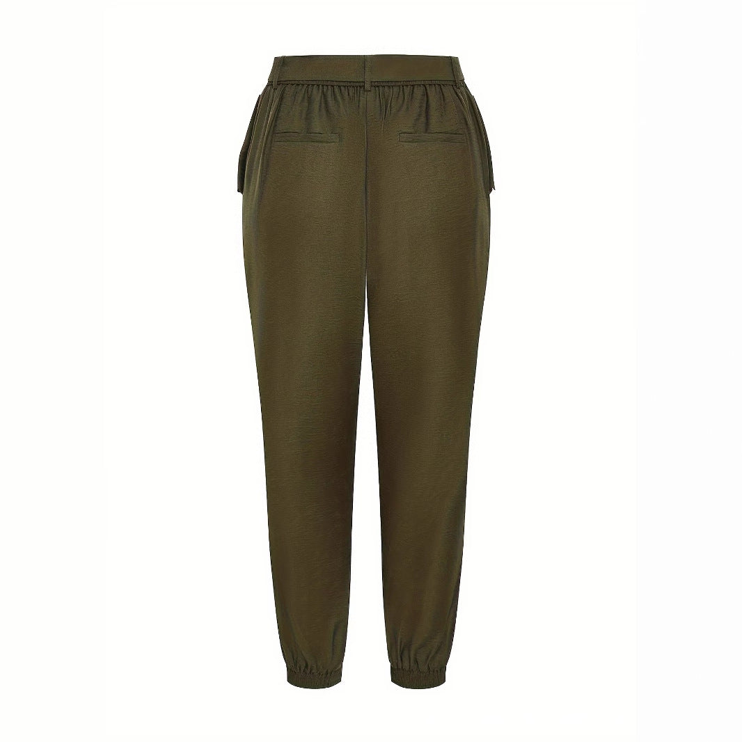 WW | elegant high-waist chino trousers with belt