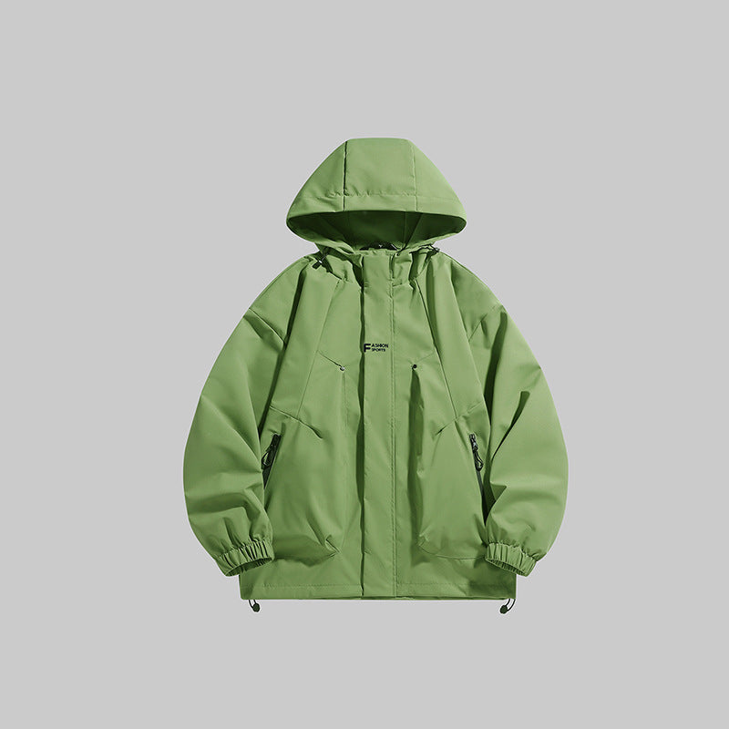 Herren multifunktionale Winterjacke mit isolierendem Fleecefutter und verstellbarer Kapuze WW