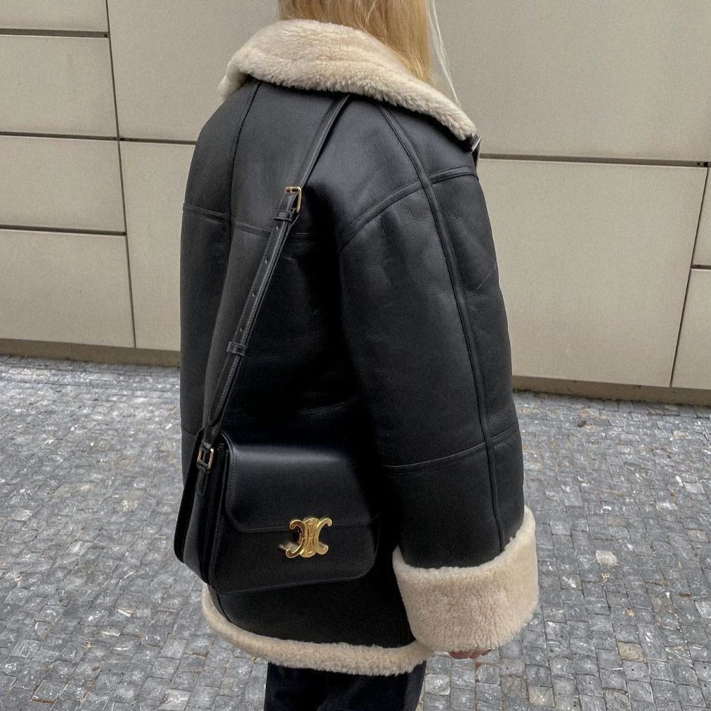 WW | Women's Faux Leather Jacket with Fleece Lining