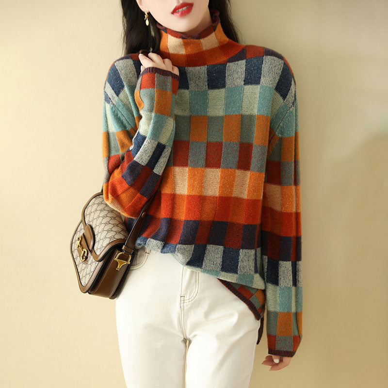 WW | Pullover mit Bunten Karos