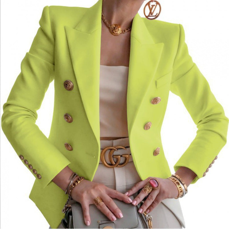 WW | Damen Eleganter Blazer Doppelte Knöpfe Stil