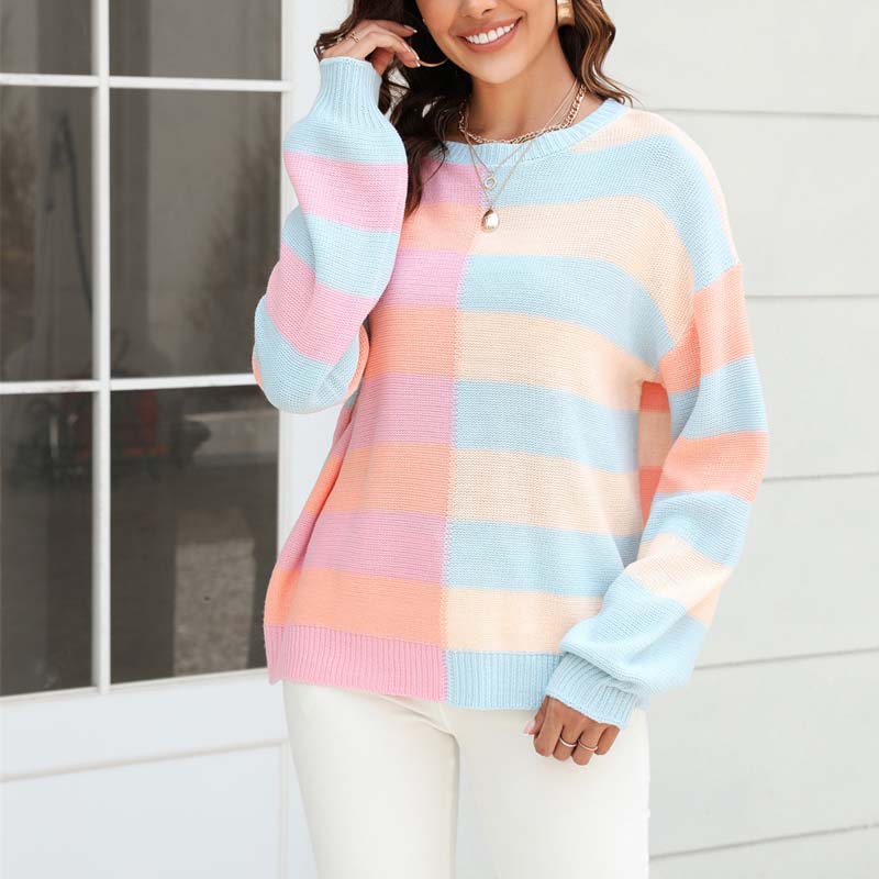 WW | Gestreifter Strickpullover für Stilvolle Outfits