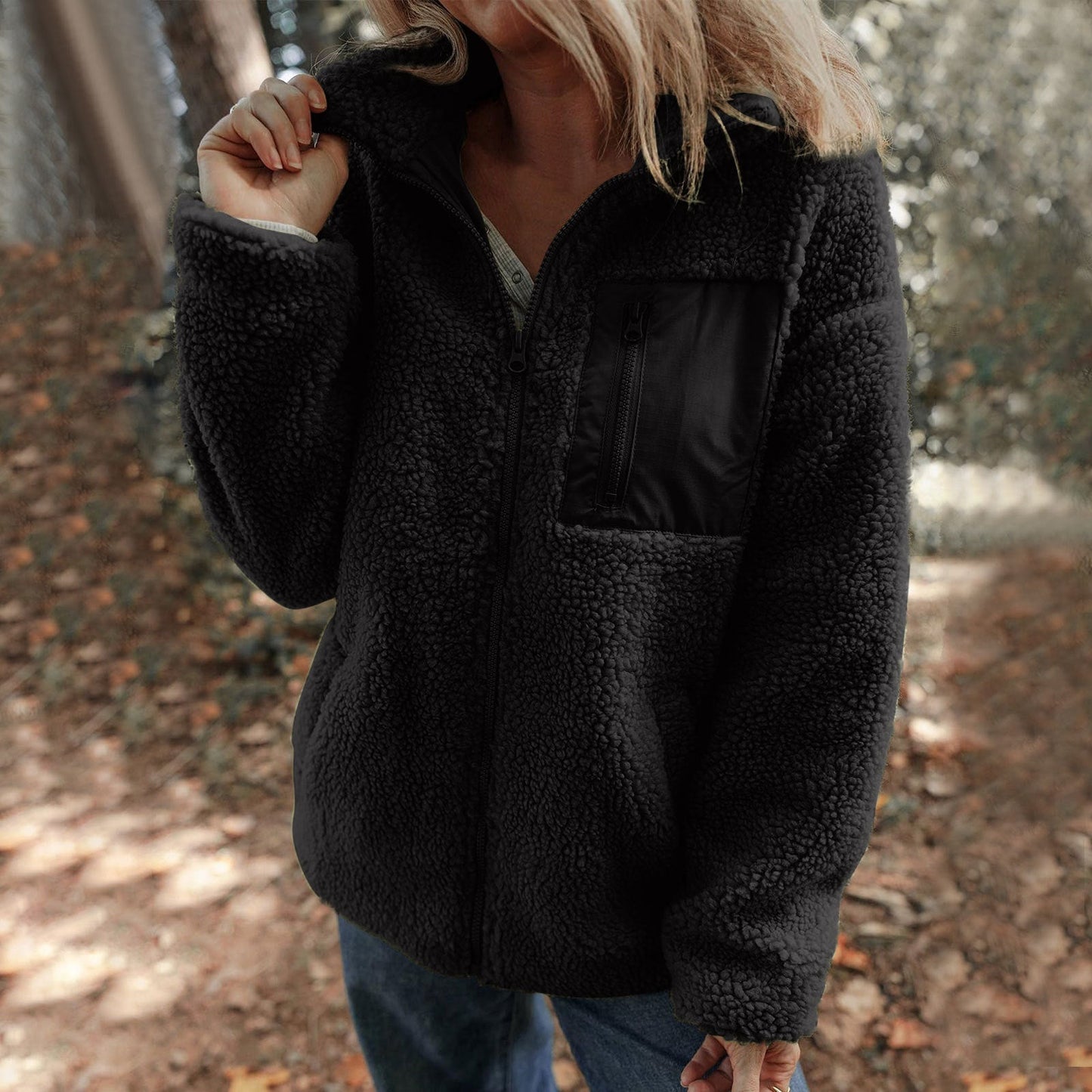 WW | Frauen Fleece Jack Hochkragen Stil