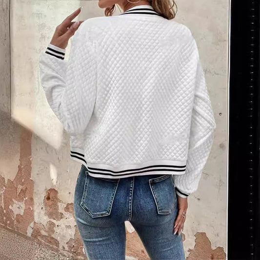 WW | Bomberjacke Quilted Design Relaxed Passform Stehkragen Reißverschluss