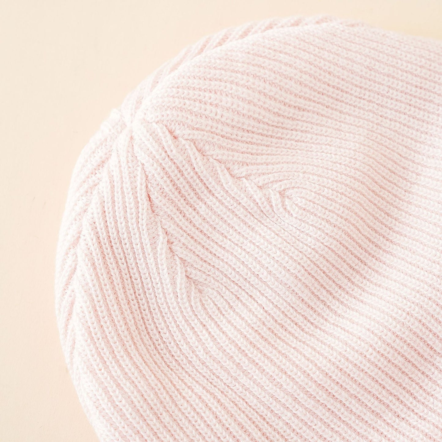 Damen Beanie-Mütze aus hochwertiger, weicher Baumwolle mit breitem Umschlag WW