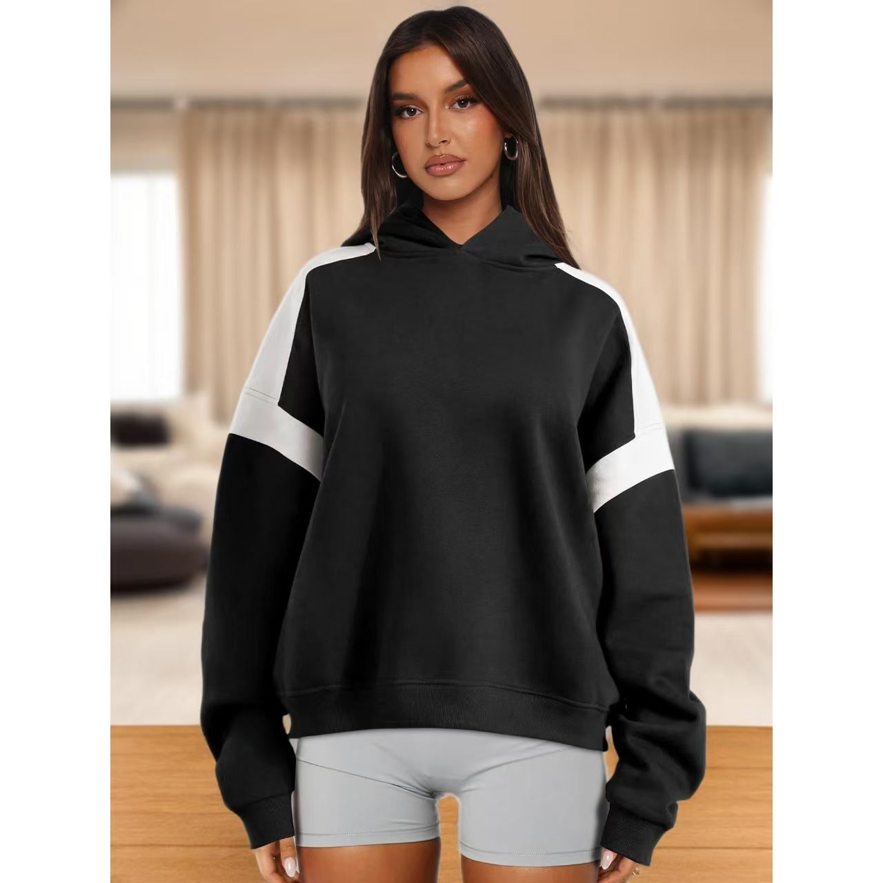 WW | Kapuzensweatshirt mit Kontrasttasche