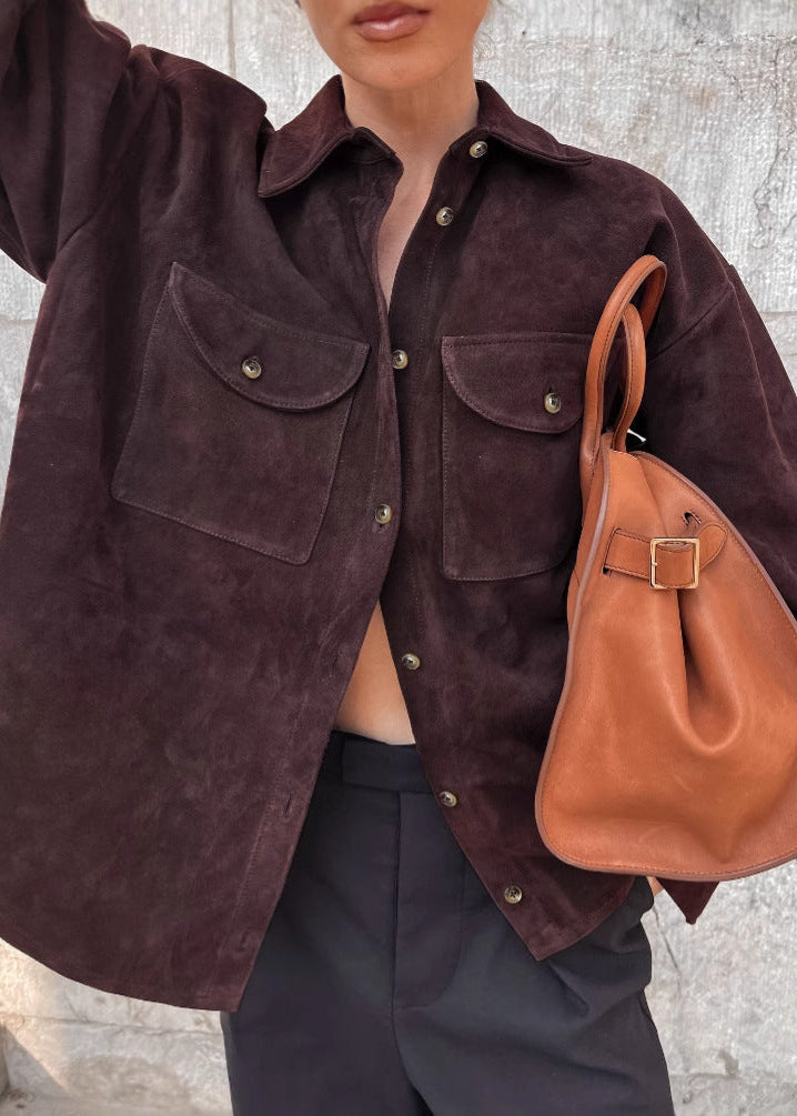 WW | Chic - Wildleder Overshirt