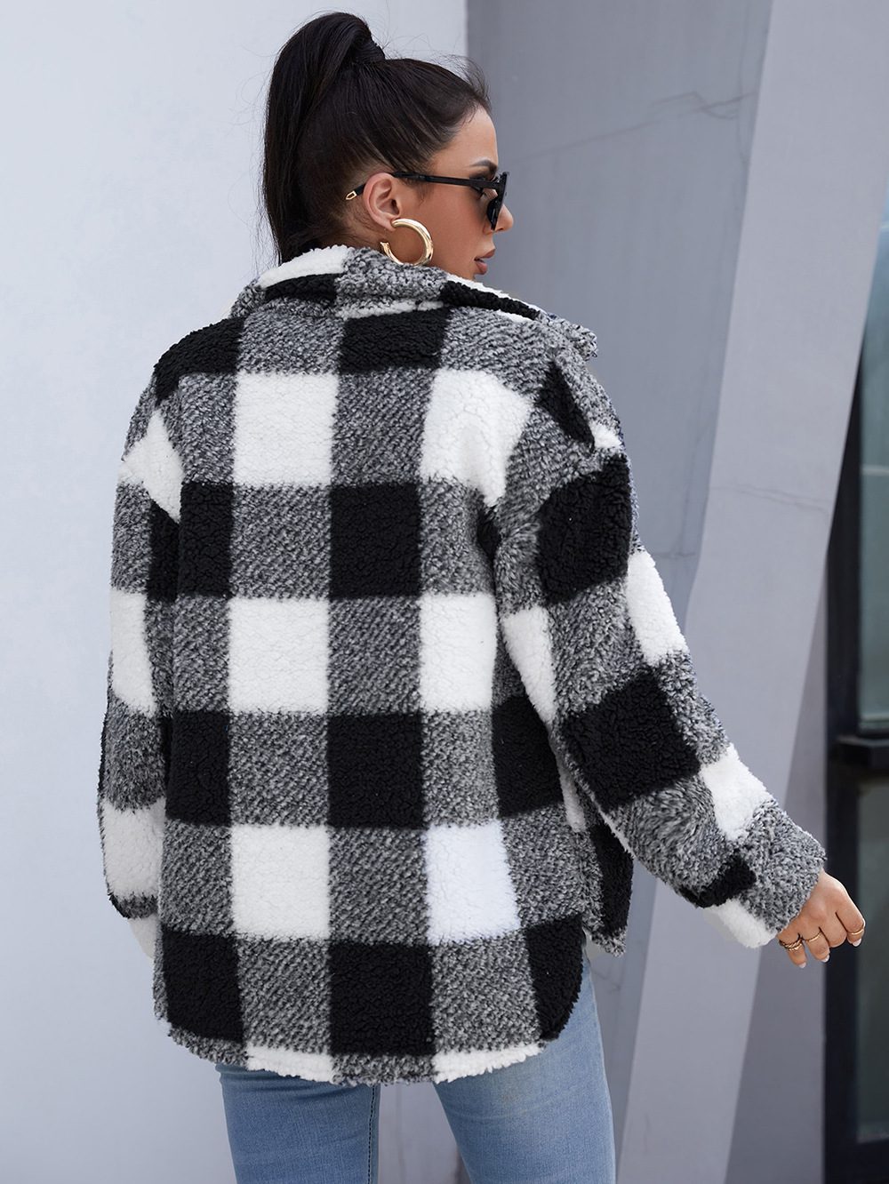 WW | Button-Down Shacket - Gemütliche Außenschicht - Fleece-Mischung - Legere Herbst- und Winterbekleidung