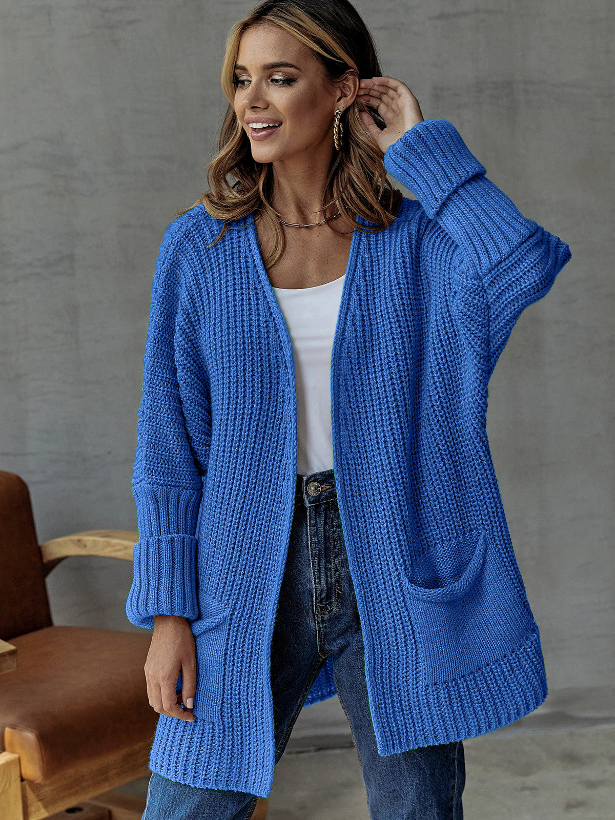 WW | Oversized Knit Cardigan For Comfortable Styles