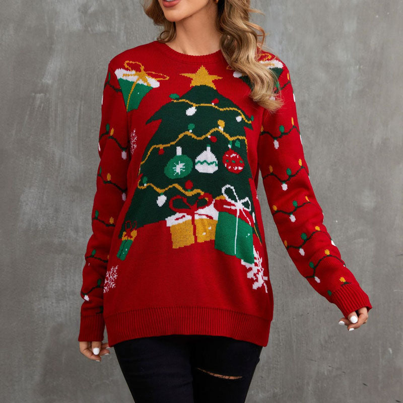 WW | Lustiger Weihnachtsstrickpullover für Damen