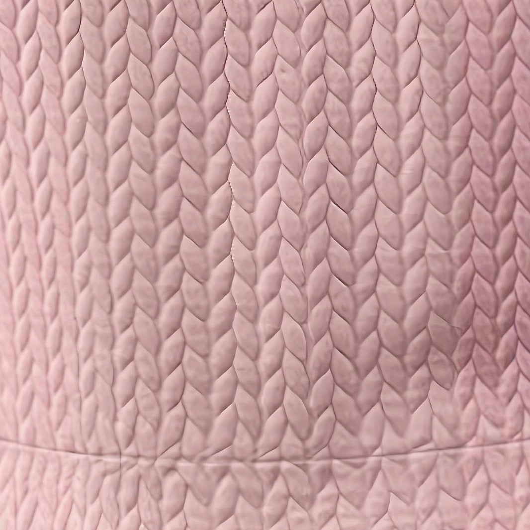 Damen bequemer Sweatshirt mit strukturiertem Obermaterial und Puffärmeln WW