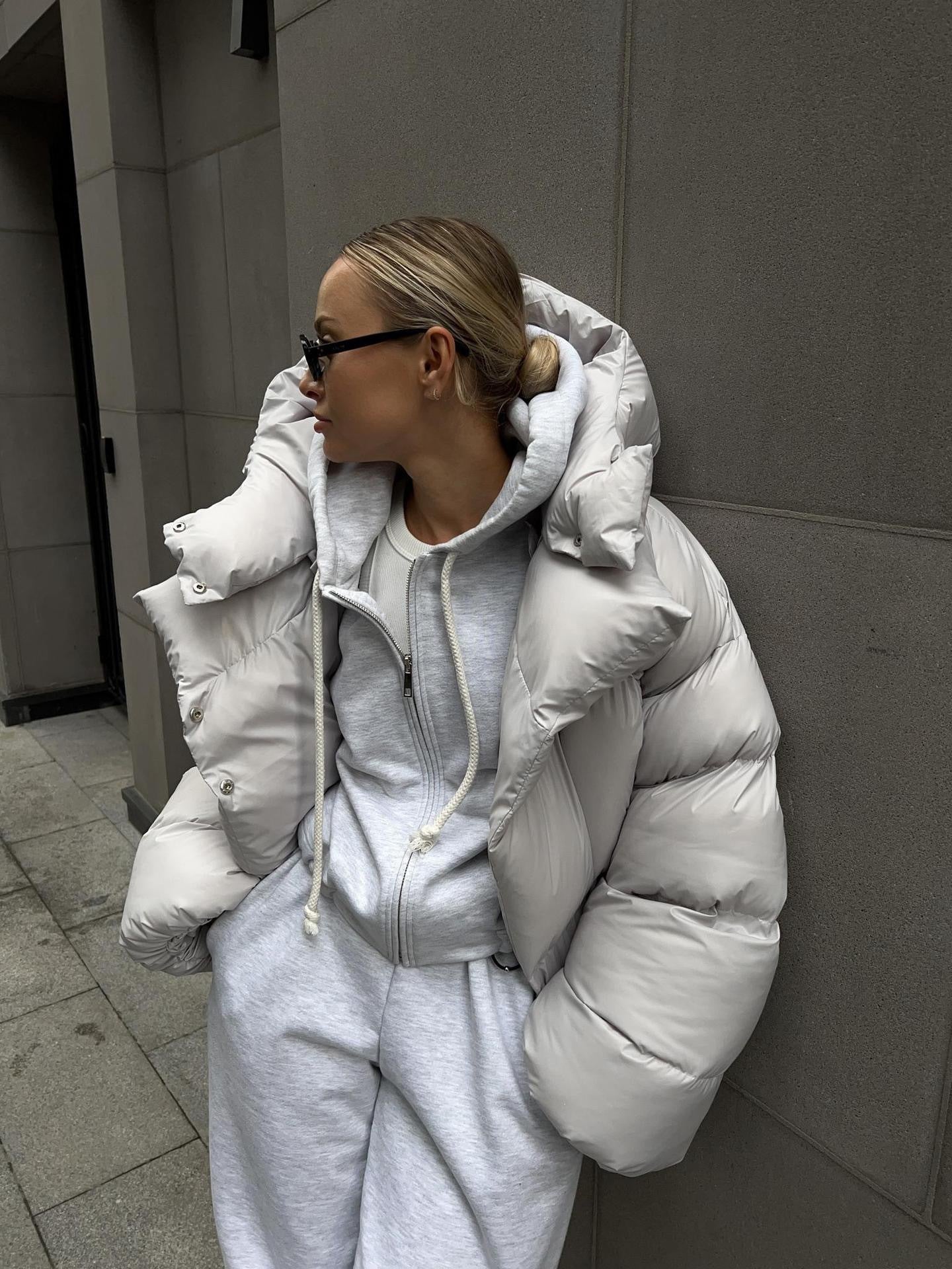 WW | Puffer-Jacke - Hoher Kragen Design - Warme Isolierung - Moderner Winterstil