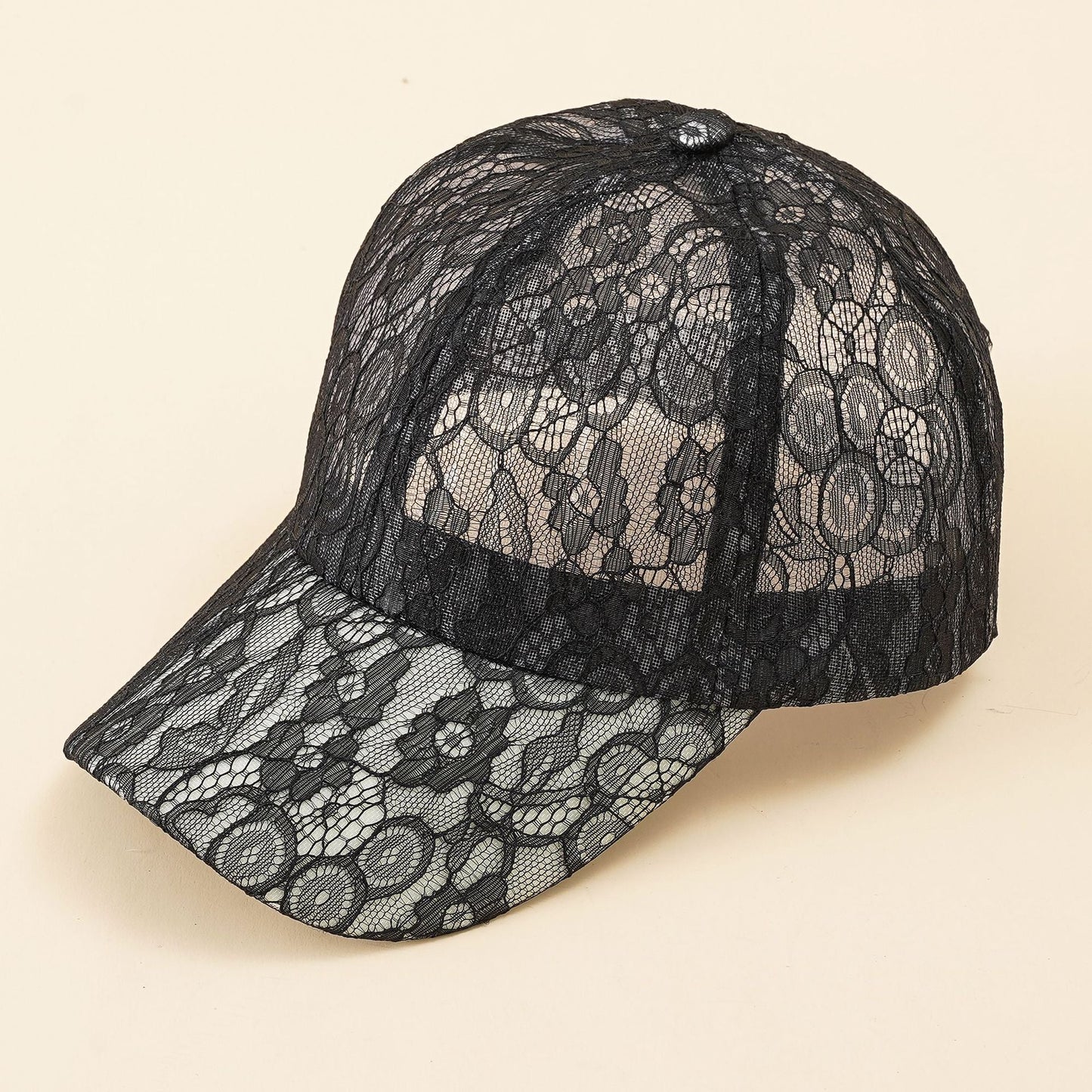 Damen Baseballmütze mit elegantem Spitzenmuster und atmungsaktiver Struktur WW