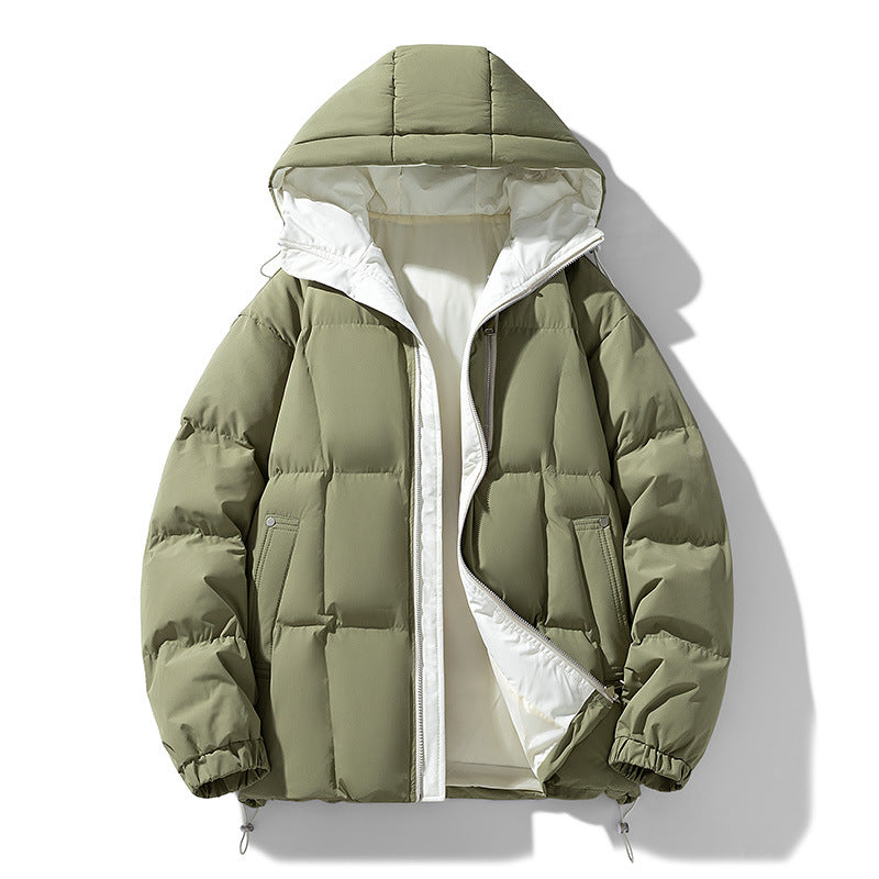 WW | Plus Size Puffer Jacket Padded Hood Adjustable Drawstring Hem
