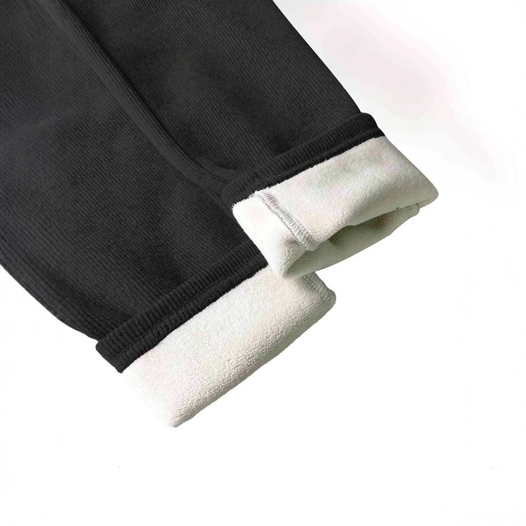 WW | Hochwertige Ripp-Leggings mit hohem Bund und dekorativem Design