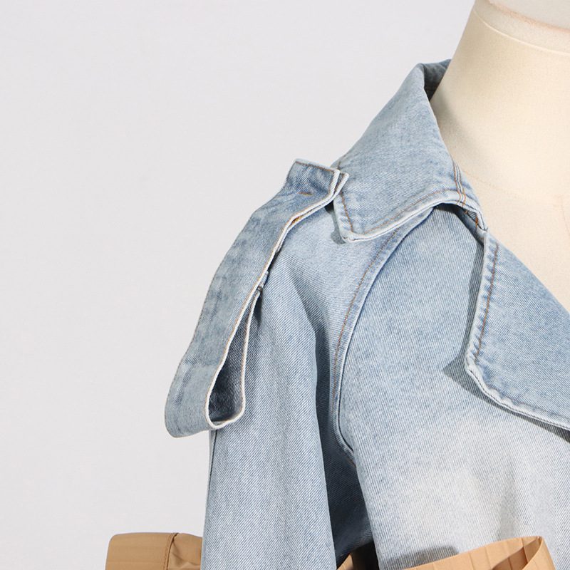 WW | Trenchjacke - Statement Schleifendetail - Baumwollmischung - Modebewusste Oberbekleidung
