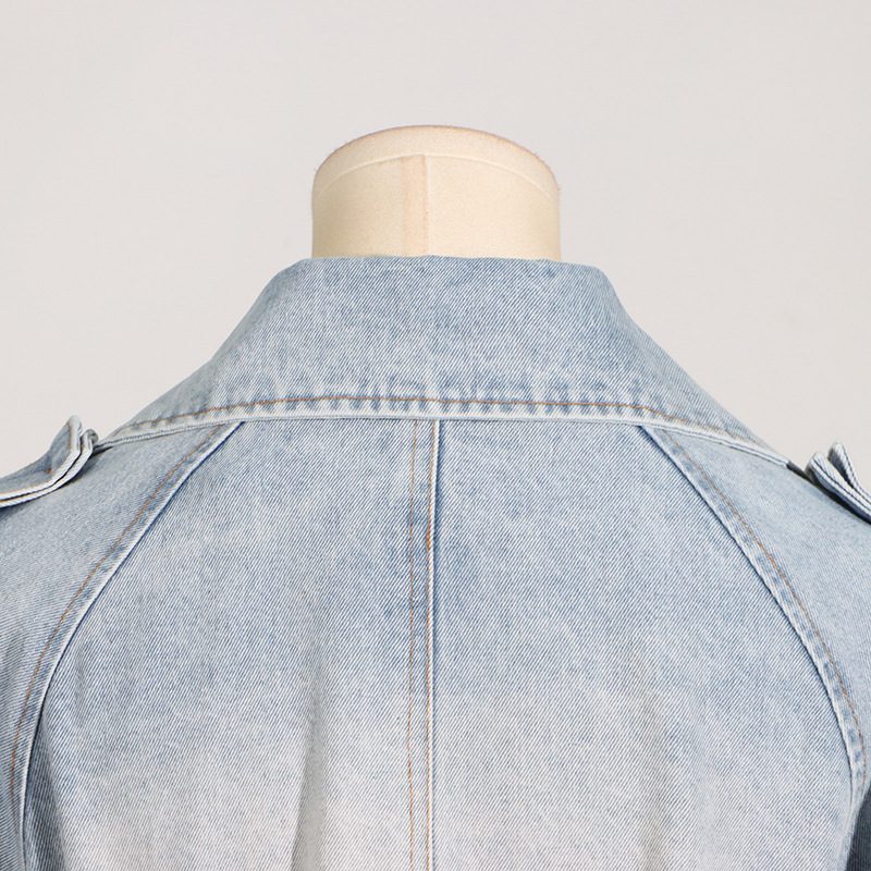 WW | Trenchjacke - Statement Schleifendetail - Baumwollmischung - Modebewusste Oberbekleidung