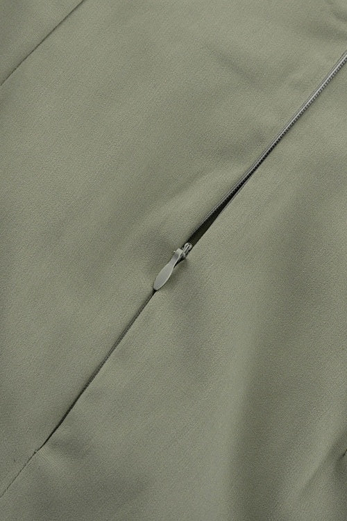 WW | Knopfdetail Gekürzte Jacke & Minirock-Set