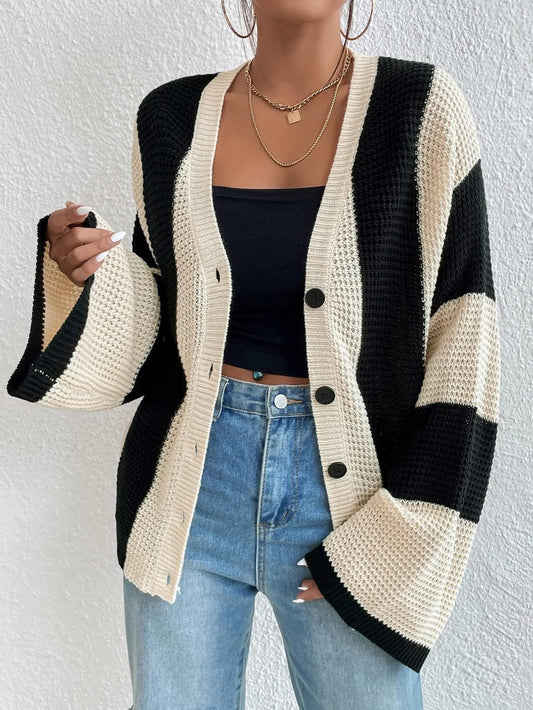 WW | Strickjacke mit Glockenärmeln für Frauen