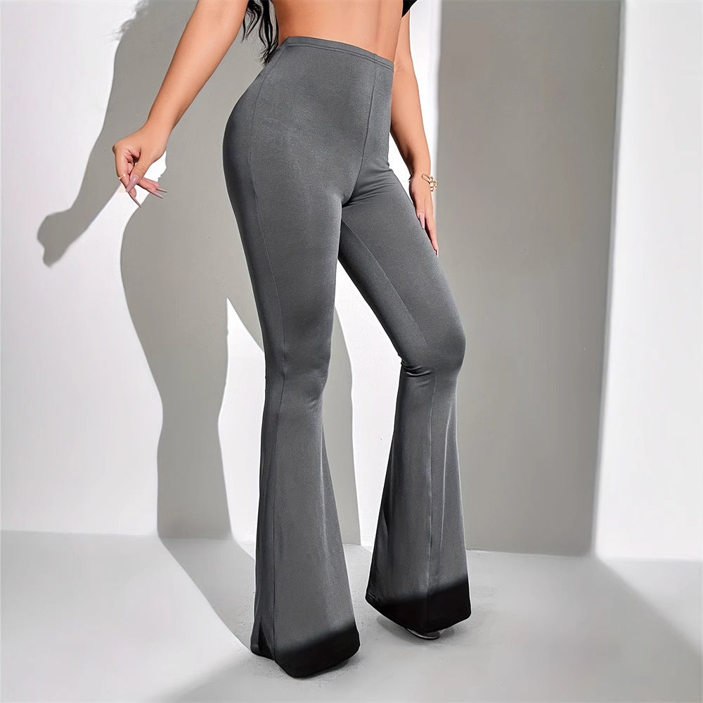 WW | high-waisted flared trousers