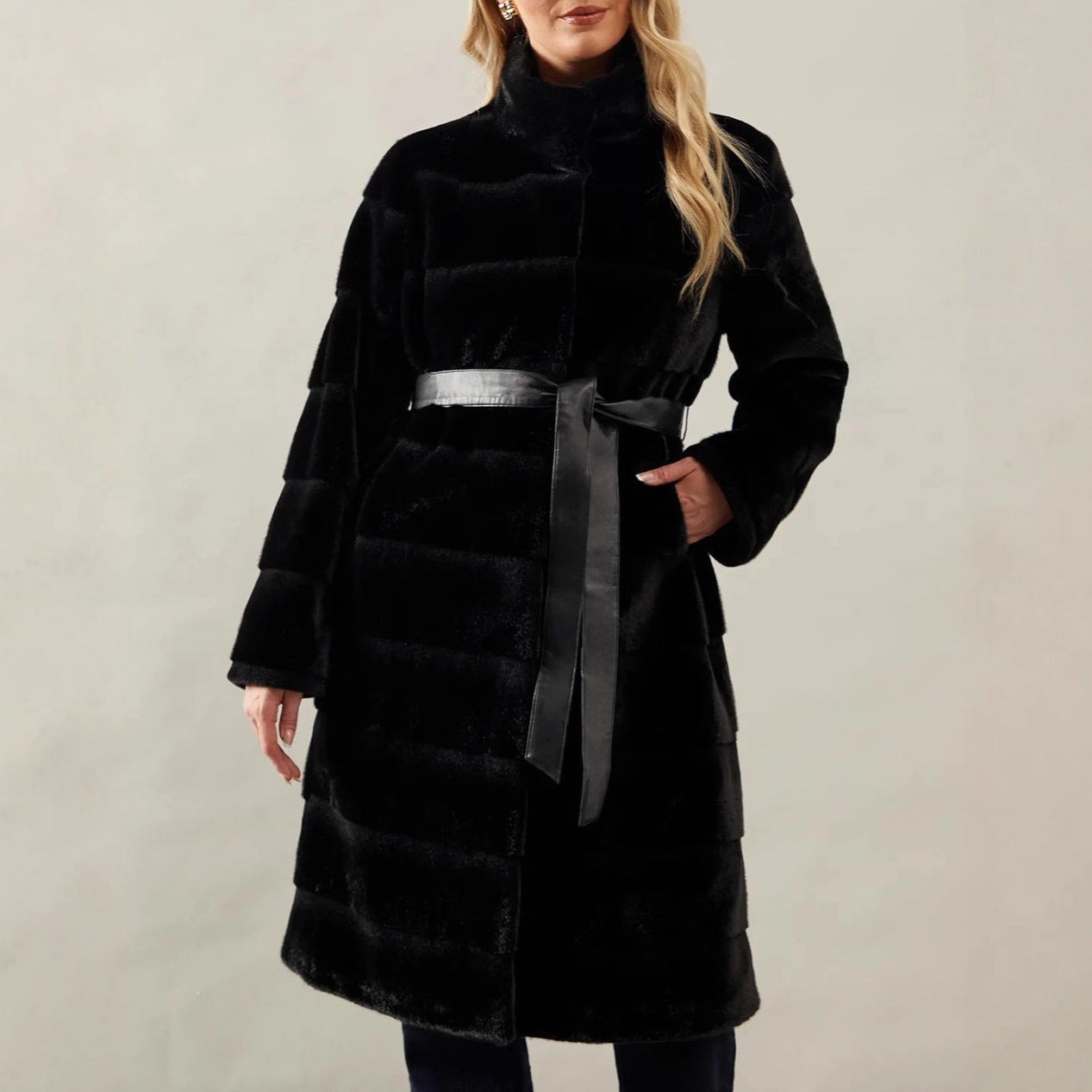 WW | Damen Cosy Jacket mit Gefügtem Gürtel
