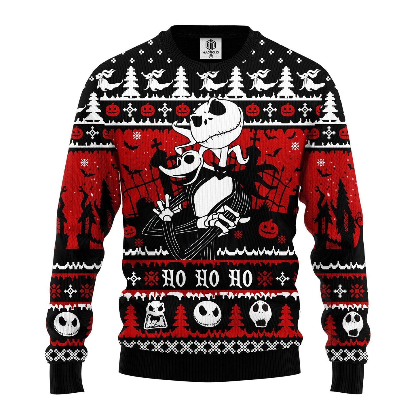 WW | Skull Print - Festival of Holiday Prints Ugly Sweater